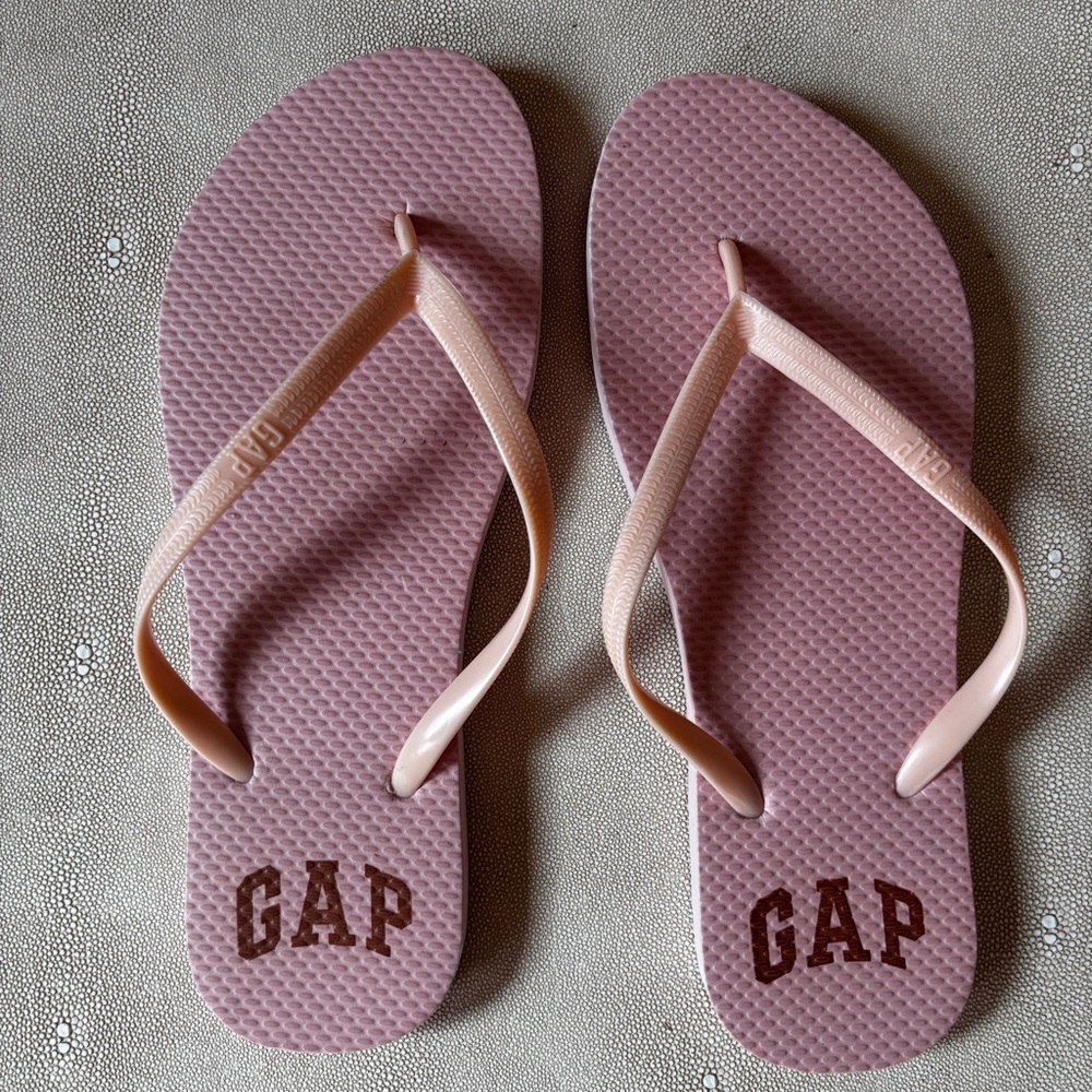 GAP Baby Pink Flip Flops